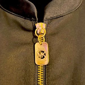 Michael Kors satin-like polyester bomber jacket. Size XS